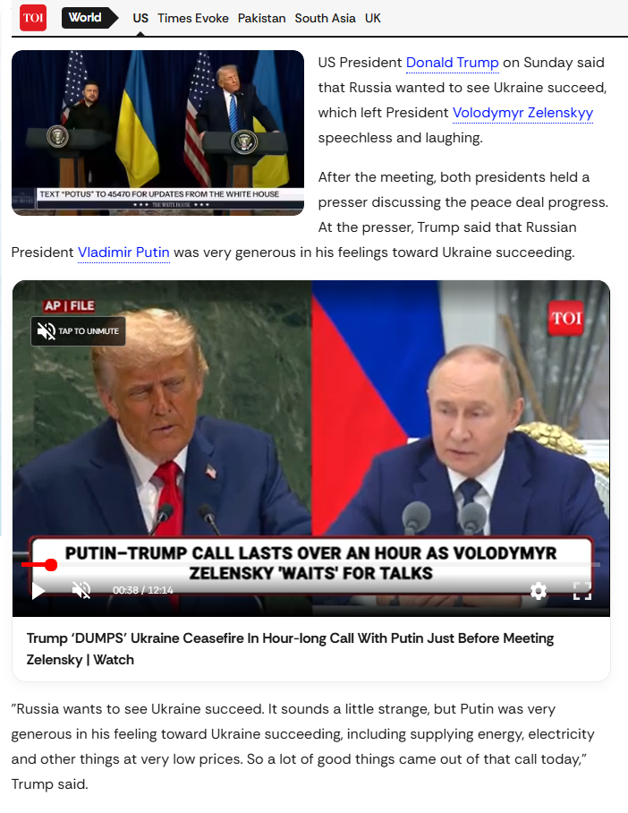 2025 12 29 TOI Trump Putin Ukraine
